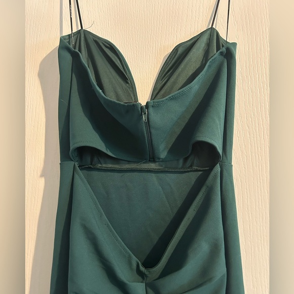 Symphony Long Green Dress - Picture 4 of 4